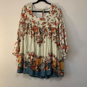 Free People Babydoll Floral Dress